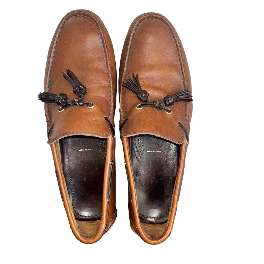 Tom Ford | Italian‎ | Brown Leather Tassled Loafers | 10 US, 9 UK, 43 EU